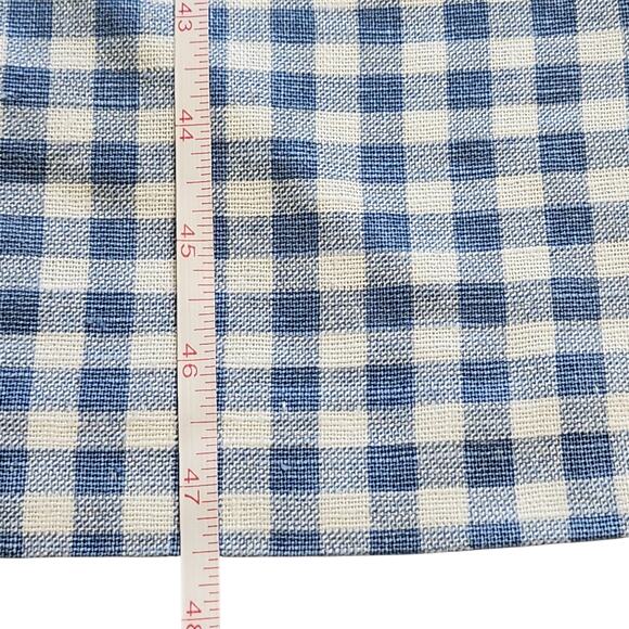 VINTAGE Bryn Connelly jumper dress white light blue gingham size 10 - Picture 7 of 7